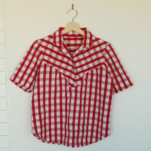 Handmade Gingham Shirt - S