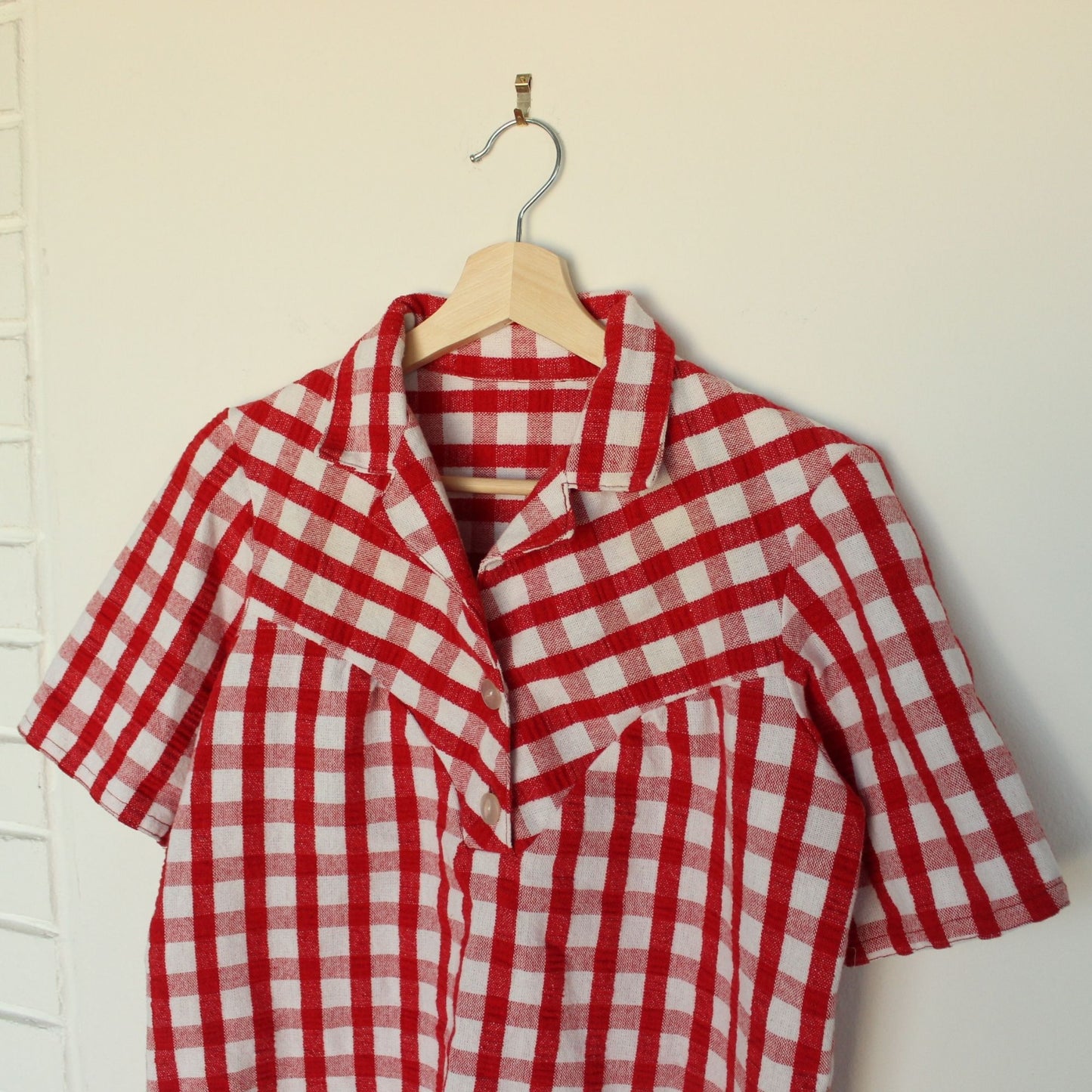 Handmade Gingham Shirt - S