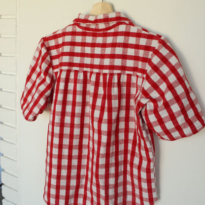 Handmade Gingham Shirt - S