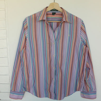 Striped Ralph Lauren Shirt - M