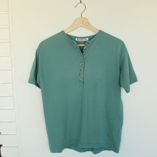 Vintage Henley Tee - M