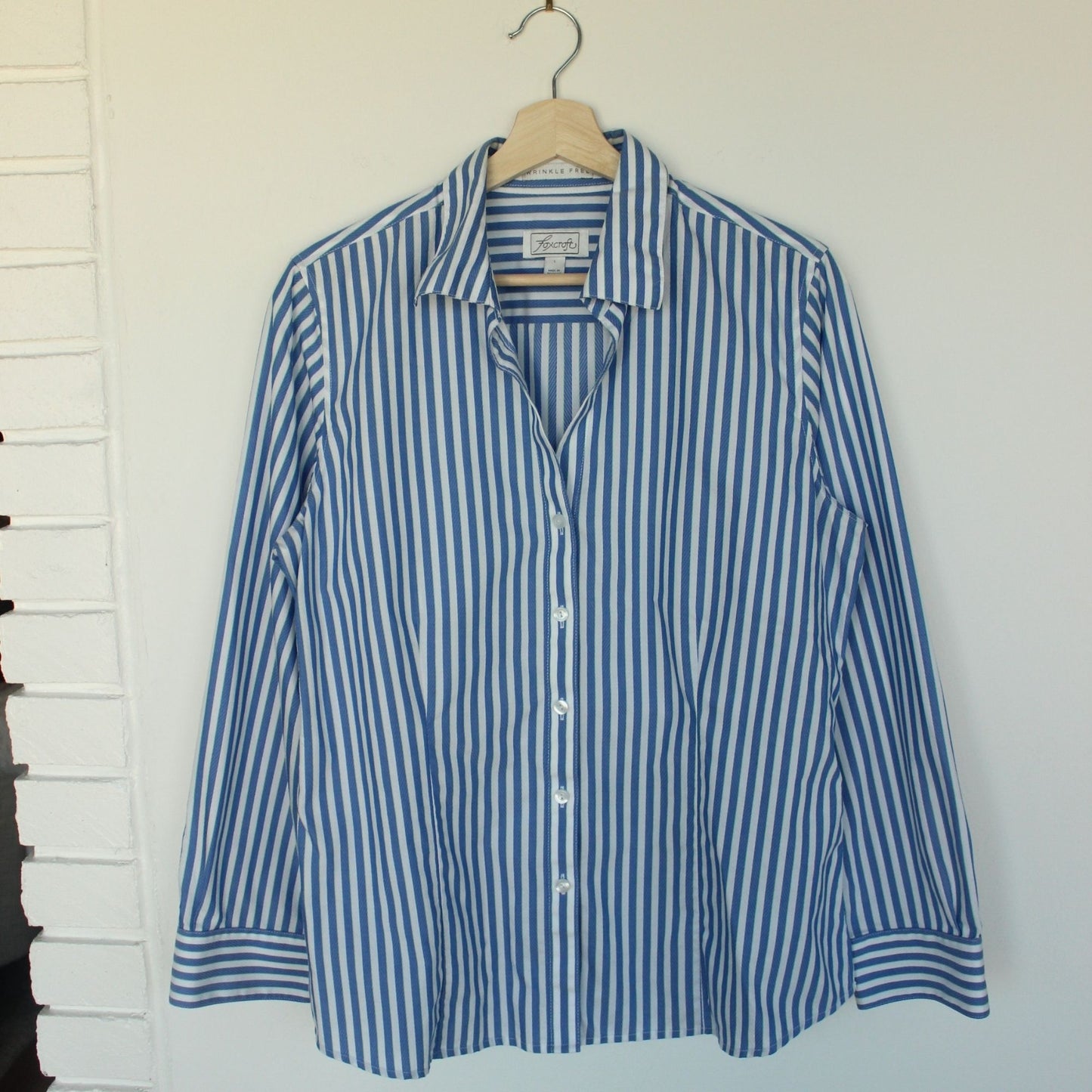 Striped Button Down - L