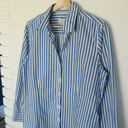 Striped Button Down - L